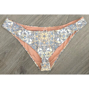J. CREW Cheeky Bikini Swim Bottom Size 2X Multicolor NWT Geometric Floral Mod